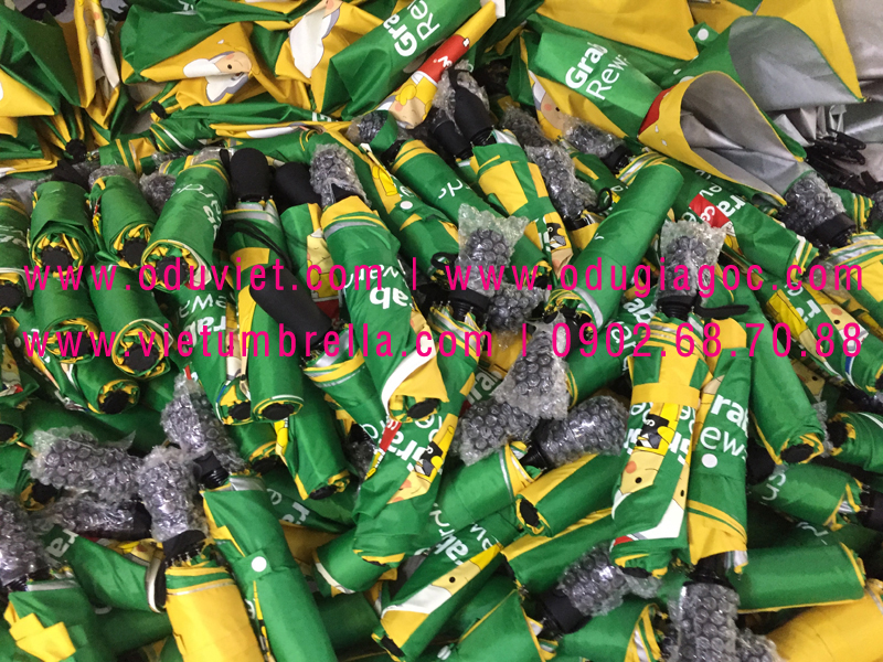 xưởng sản xuất ô dù cầm tay in logo quảng cáo